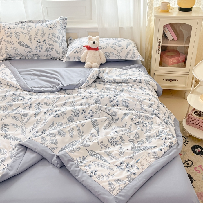 91家纺网 家纺一手货源 找家纺 （总）宝士康家纺 2025新款水洗棉超声波压花夏被 被子被芯