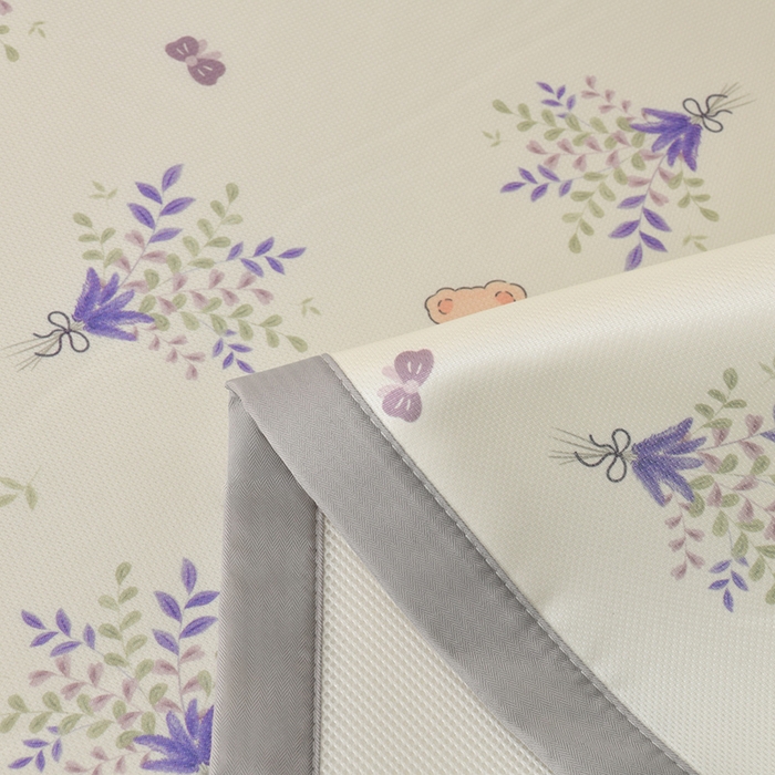 91家纺网 家纺一手货源 找家纺 简一 2025新款A类碳光印花数码冰丝凉席系列-床单款 普罗旺斯