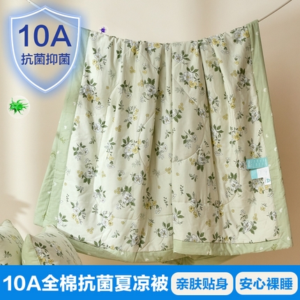 宝士康家纺 2025新款10A抗菌全棉夏被四件套（床单款） 花香雪
