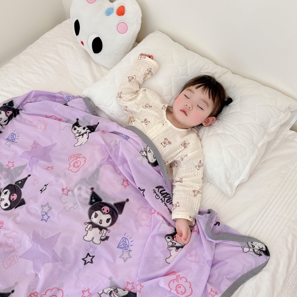 91家纺网 家纺一手货源 找家纺 兜米家居 2025新款三丽鸥夏季新品凉感毯盖毯 库洛米