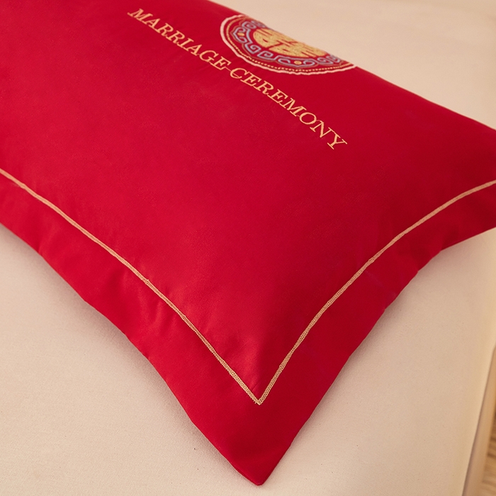 91家纺网 家纺一手货源 找家纺 三盛源 2025新款不起球高支高密不掉色长枕套 长枕套-云彩美满