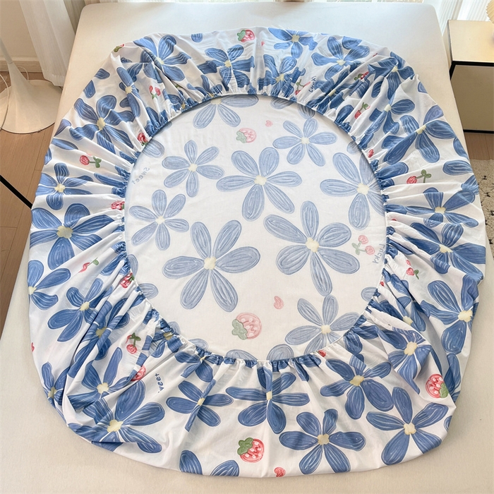 91家纺网 家纺一手货源 找家纺 宝士康家纺 2025新款10A抗菌全棉印花床笠 小情调