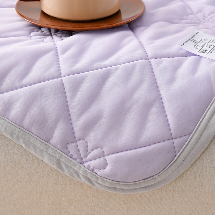 91家纺网 家纺一手货源 找家纺 眠多宝 2025新款冰激凌凉感丝纯色夏被被子被芯（跨境电商） 雪紫色