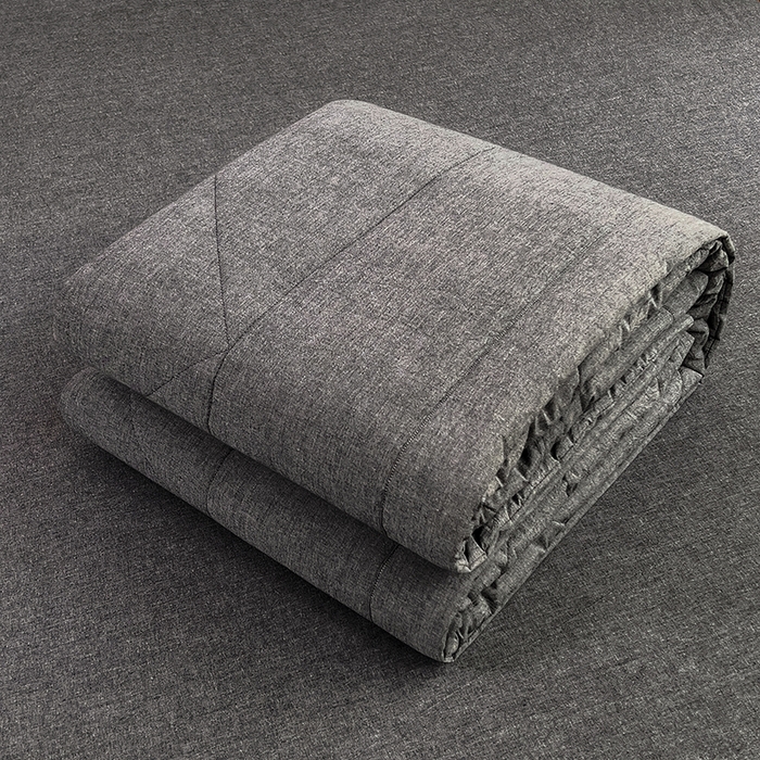 91家纺网 家纺一手货源 找家纺 宝士康家纺 2025新款10A抗菌无印风夏被 被子被芯 低调灰