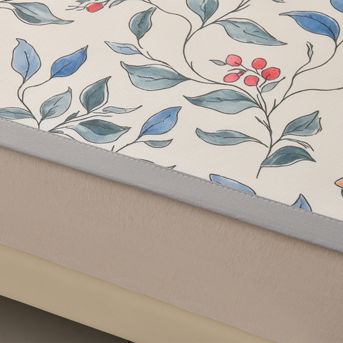 91家纺网 家纺一手货源 找家纺 简一 2025新款A类碳光印花数码冰丝凉席系列-床单款 花枝招展