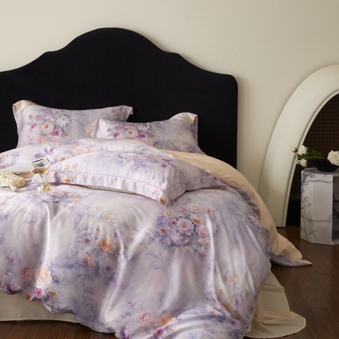 91家纺网 家纺一手货源 找家纺 （总）金奇达家纺 2025新款竹玉清丝四件套-雅韵【标准号全网控价（折后券后）不低于元228元】