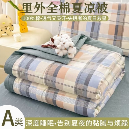 91家纺网 家纺一手货源 找家纺 （总）思雅庭 2025新款里外全棉夏被新疆棉花夏凉被空调被