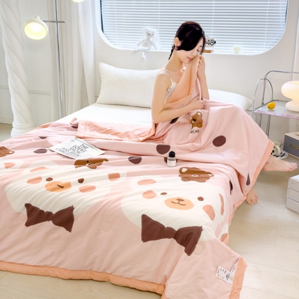 曲之慕新款13372里外全棉夏被 悠米