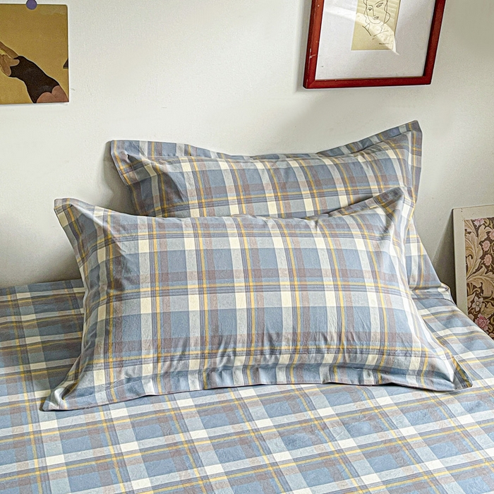 91家纺网 家纺一手货源 找家纺 久云居 2025新款亲肤舒适全棉色织防水床单 简兮兰