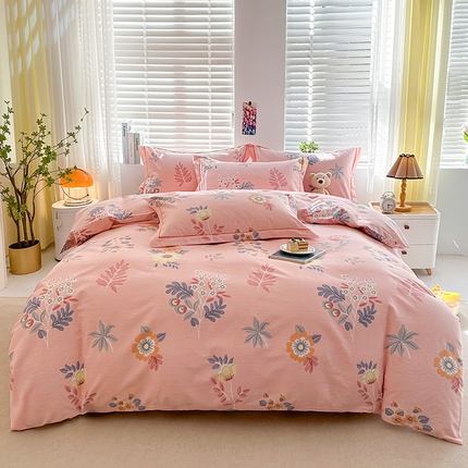 91家纺网 家纺一手货源 找家纺 （总）橘姿 2025新款100%加厚全棉四件套纯棉四件套磨毛四件套礼盒装（控价不低于170）