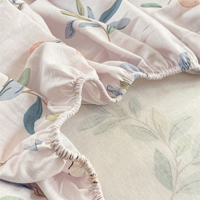 91家纺网 家纺一手货源 找家纺 宝士康家纺 2025新款10A抗菌全棉印花床笠 兔兔乐园