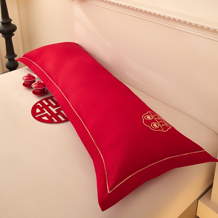 91家纺网 家纺一手货源 找家纺 三盛源 2025新款不起球高支高密不掉色长枕套 长枕套-花样三喜