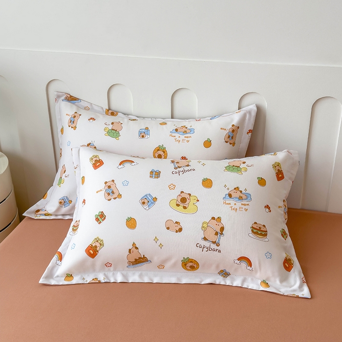 91家纺网 家纺一手货源 找家纺 宝士康家纺 2025新款10A抗菌针织夏被 卡皮巴拉