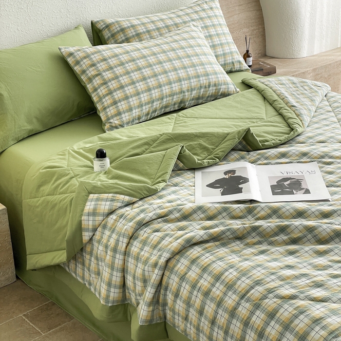 91家纺网 家纺一手货源 找家纺 （总）宝士康家纺 2025新款10A抗菌无印风夏被 被子被芯