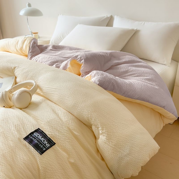 91家纺网 家纺一手货源 找家纺 宝士康家纺 2025新款加厚泡泡棉大豆冬被子被芯 月双凝灰