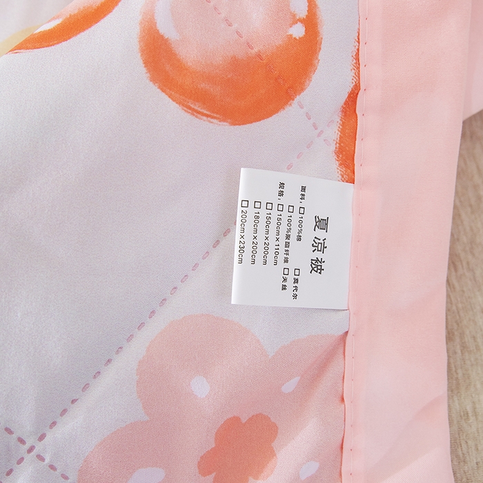 91家纺网 家纺一手货源 找家纺 富艺隆 2025新款超声波亲肤绒夏被夏凉被直播爆款超声波夏被空调被 草莓物语