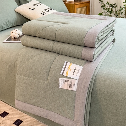 91家纺网 家纺一手货源 找家纺 （总）宝士康家纺 2025新款10A抗菌无印风夏被 被子被芯