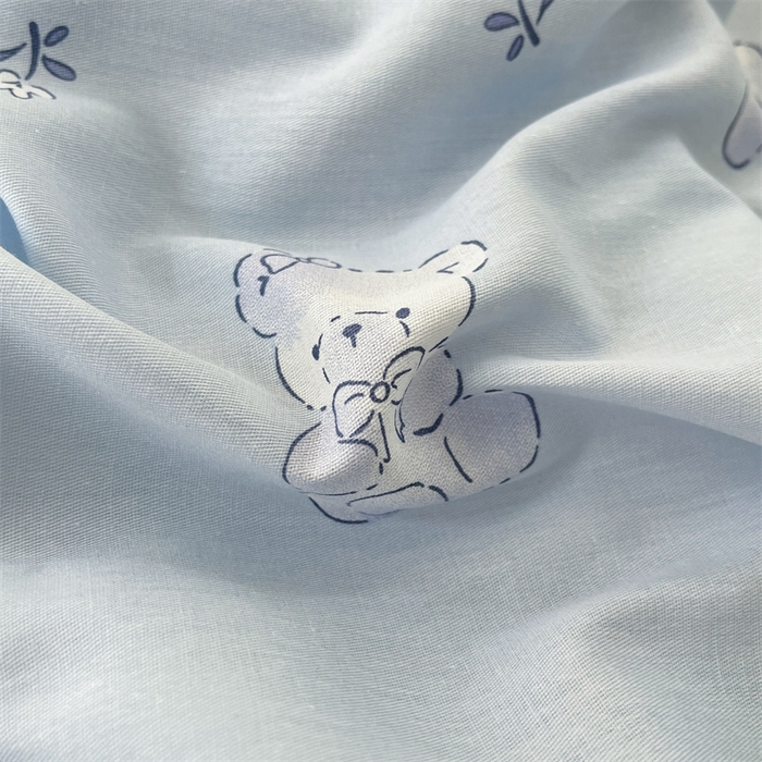 91家纺网 家纺一手货源 找家纺 宝士康家纺 2025新款10A抗菌全棉印花床笠 布偶小熊