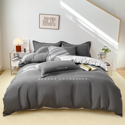 91家纺网 家纺一手货源 找家纺 （总）芷凡家纺 2025新款水洗磨毛刺绣四件套-梦想