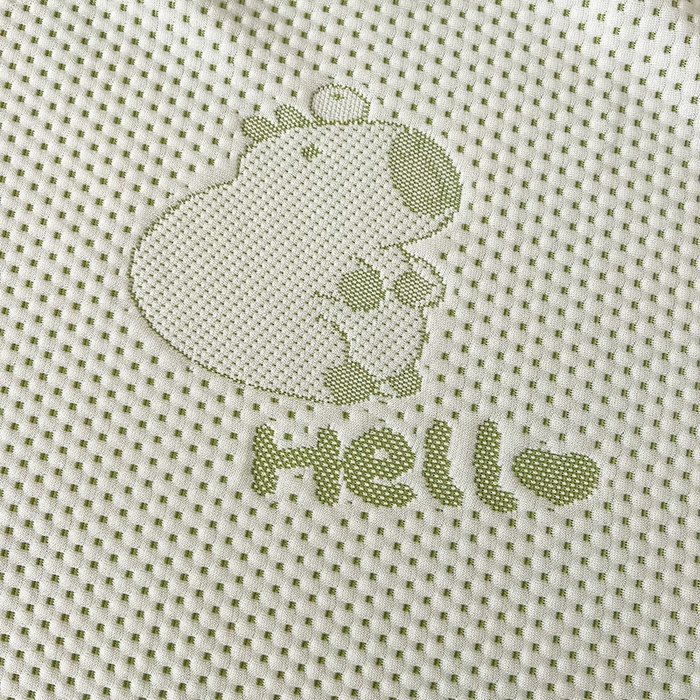 91家纺网 家纺一手货源 找家纺 2025新款A类冰豆豆提花凉席床盖 床盖款-卡皮巴拉-苹果绿