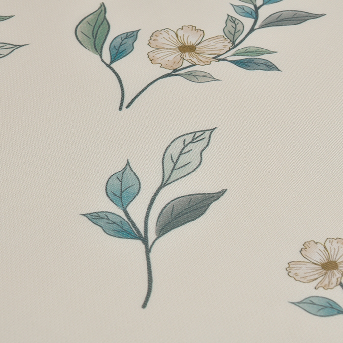 91家纺网 家纺一手货源 找家纺 简一 2025新款A类碳光印花数码冰丝凉席系列-床笠款 浅花枝香