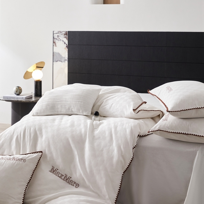 91家纺网 家纺一手货源 找家纺 苹果星家纺 2025新款全棉华夫格四件套 白