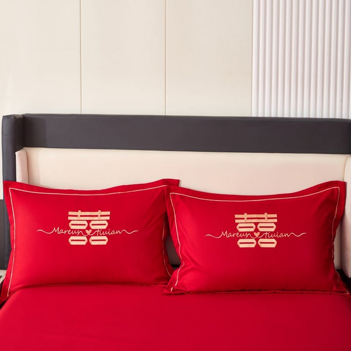 91家纺网 家纺一手货源 找家纺 三盛源 2025新款亲肤舒适不掉色枕套 比翼双飞