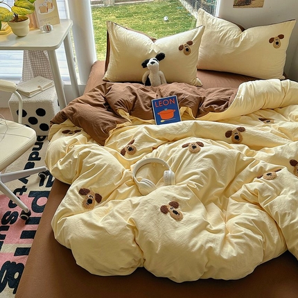 91家纺网 家纺一手货源 找家纺 （总）耀达家居 2025新款A类水洗棉毛巾绣四件套