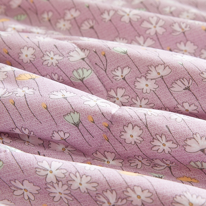 91家纺网 家纺一手货源 找家纺 海洋家纺 2025款水洗棉纯棉花夏凉被全棉花印花夏被空调被薄被子 漫生活紫