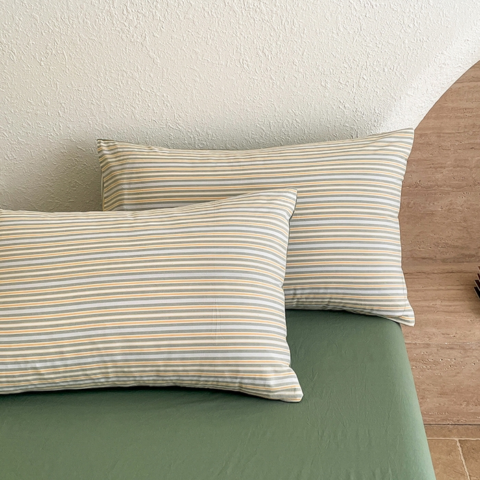 91家纺网 家纺一手货源 找家纺 宝士康家纺 2025新款10A抗菌无印风夏被四件套 小绿条