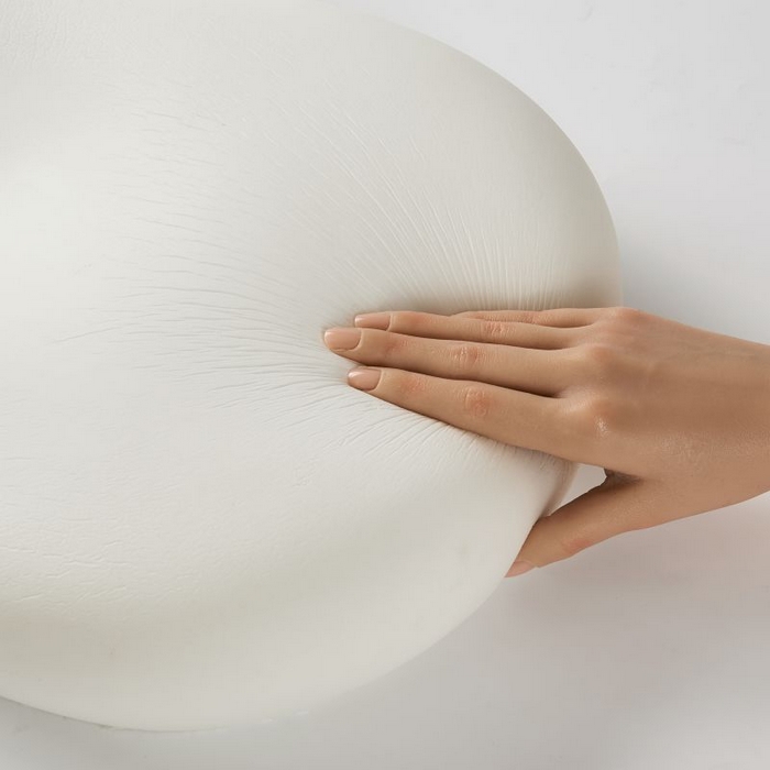 91家纺网 家纺一手货源 找家纺 芯链 2025新款凉感豆猫肚枕记忆枕枕头枕芯-天鹅款 天鹅款-粉