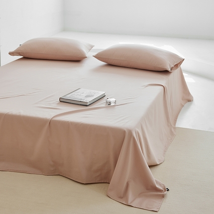 2025新款A类40S全棉糯感大雁纹提花单品床单 可可灰