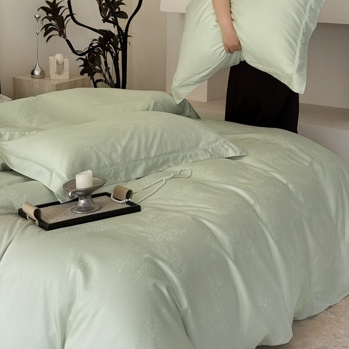 91家纺网 家纺一手货源 找家纺 （总）莱豫家纺 2025新款天丝棉提花四件套