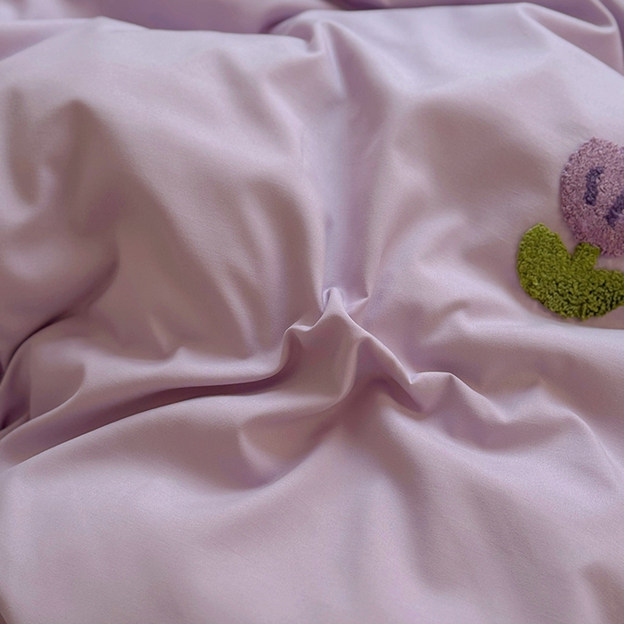 91家纺网 家纺一手货源 找家纺 耀达家居 2025新款A类水洗棉毛巾绣四件套 郁金香