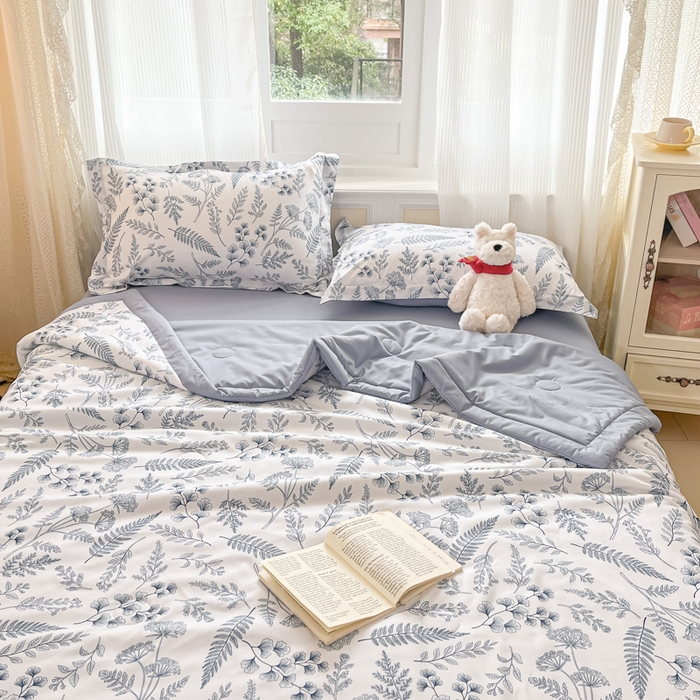 91家纺网 家纺一手货源 找家纺 （总）宝士康家纺 2025新款水洗棉超声波压花夏被 被子被芯