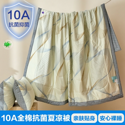 宝士康家纺 2025新款10A抗菌全棉夏被四件套（床笠款） 名爵黄
