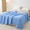 91家纺网 家纺一手货源 找家纺 眠多宝 2025新款冰激凌凉感丝纯色夏被被子被芯（跨境电商） 冰河蓝