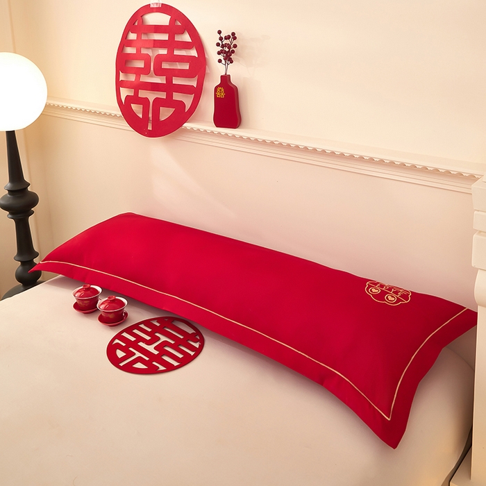 91家纺网 家纺一手货源 找家纺 三盛源 2025新款不起球高支高密不掉色长枕套 长枕套-花样三喜