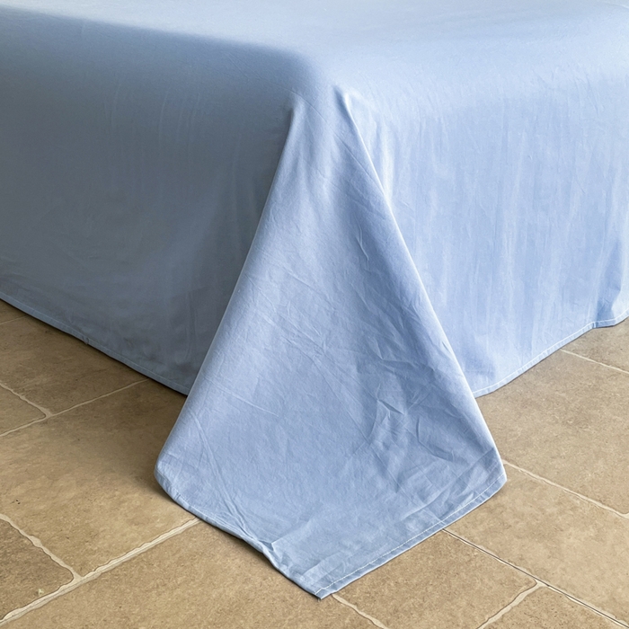 91家纺网 家纺一手货源 找家纺 宝士康家纺 2025新款10A抗菌无印风夏被 被子被芯 天蓝中格