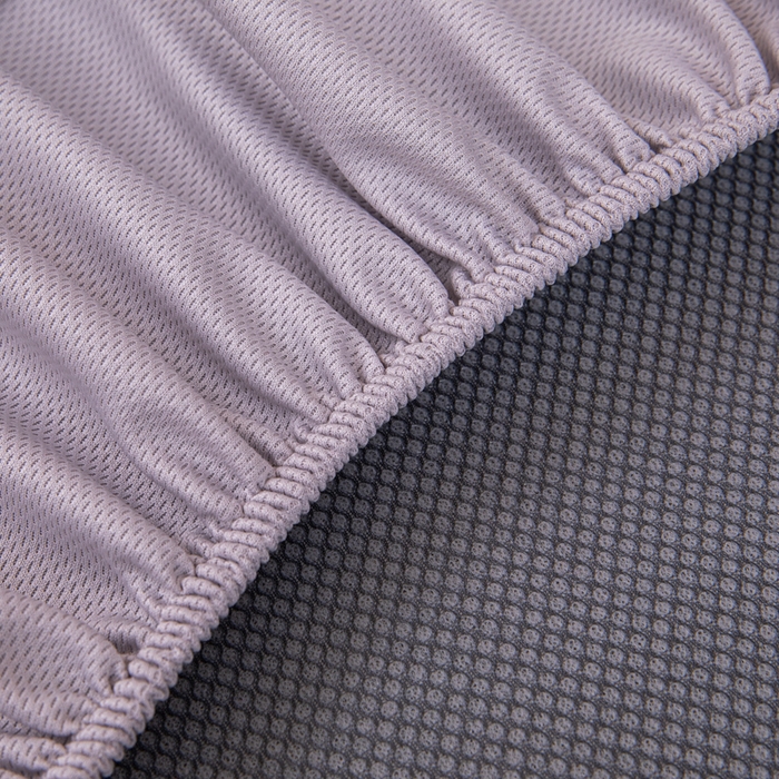 91家纺网 家纺一手货源 找家纺 凌云家纺  2025新款提花凉感冰丝席床笠款三明治凉席三件套 菱格-灰