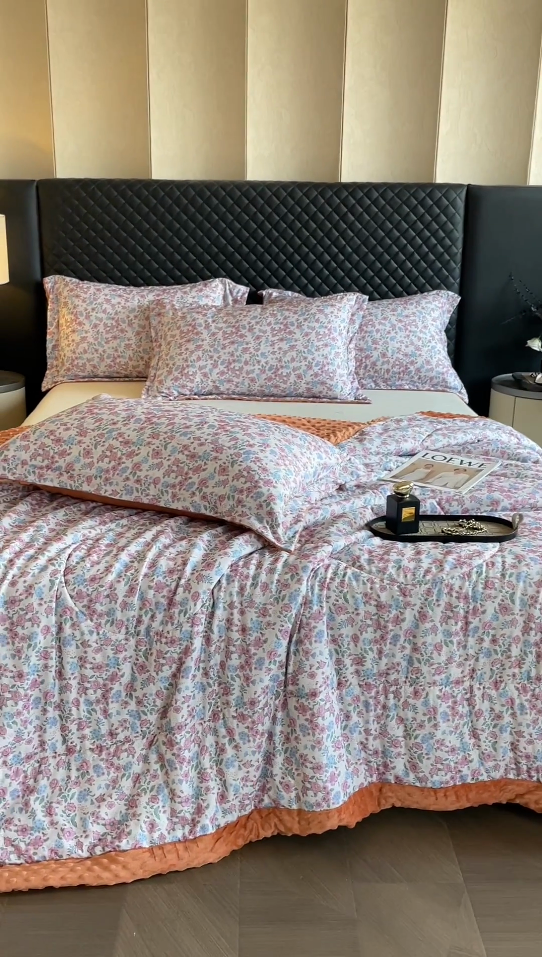 91家纺网 家纺一手货源 找家纺 宝士康家纺 2025新款10A抗菌双层纱豆豆绒夏被 紫苑