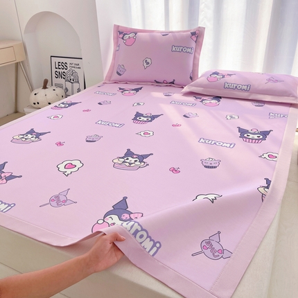 91家纺网 家纺一手货源 找家纺 （总）云恋家纺  2025卡通小版冰丝席三件套奥特曼儿童凉席空调软席子单双人可折叠水洗