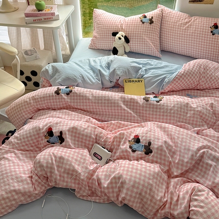 91家纺网 家纺一手货源 找家纺 （总）耀达家居 2025新款A类水洗棉毛巾绣四件套