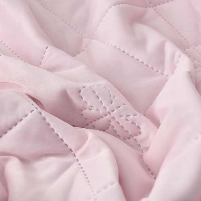 91家纺网 家纺一手货源 找家纺 眠多宝 2025新款冰激凌凉感丝纯色夏被被子被芯（跨境电商） 冰梅粉