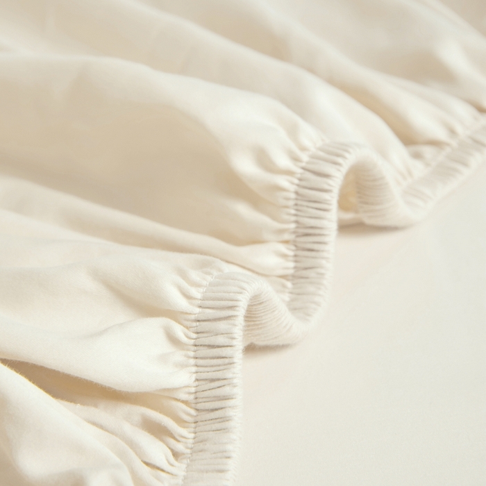 91家纺网 家纺一手货源 找家纺 秀色家纺 2024新品 A类100支双股长绒棉单品床笠 梦易-皓月白