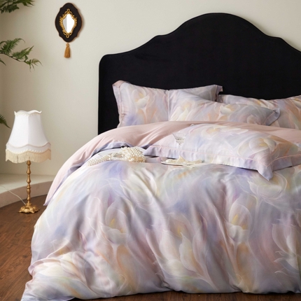 91家纺网 家纺一手货源 找家纺 （总）金奇达家纺 2025新款竹玉清丝四件套-雅韵【标准号全网控价（折后券后）不低于元228元】