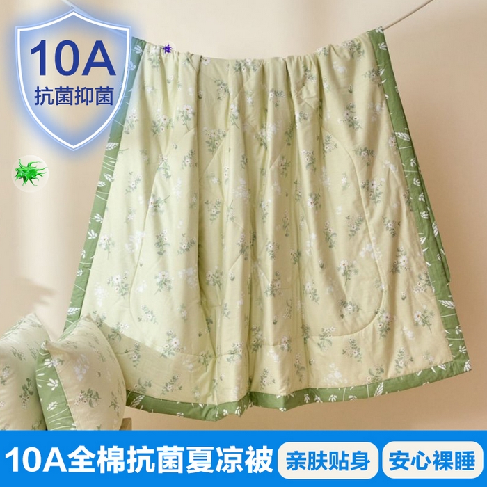 91家纺网 家纺一手货源 找家纺 （总）宝士康家纺 2025新款10A抗菌全棉夏被 被子被芯