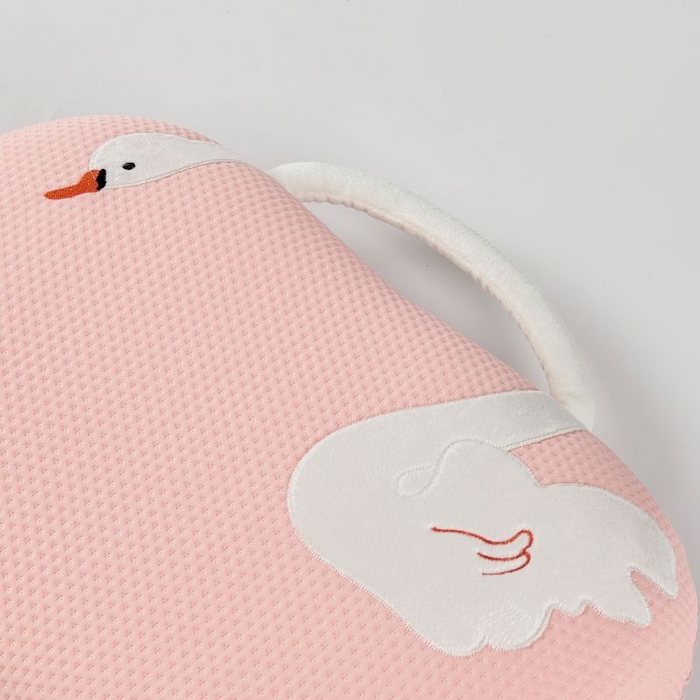 91家纺网 家纺一手货源 找家纺 芯链 2025新款凉感豆猫肚枕记忆枕枕头枕芯-天鹅款 天鹅款-绿