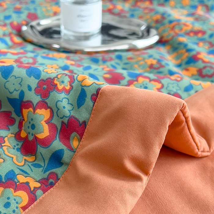 91家纺网 家纺一手货源 找家纺 宝士康家纺 2025新款10A抗菌双层纱印花夏被 艾维