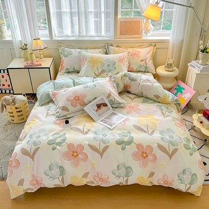 91家纺网 家纺一手货源 找家纺 （总）红粉佳人家纺 2025新款12868纯棉系列全棉四件套